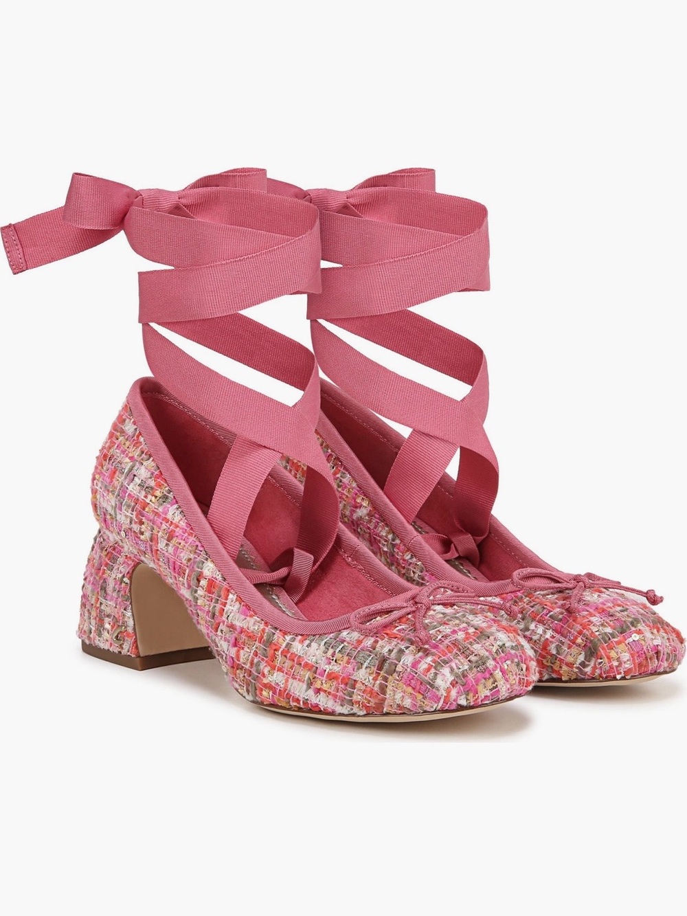 Circus NY Sam Edelman Della Ankle Wrap Pumps Pink Size 12